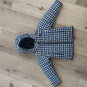 The North Face reversible jacket in black & white gingham in size 2T
